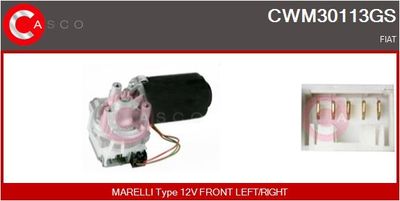 CASCO CWM30113GS Двигатель стеклоочистителя  для FIAT (Фиат)