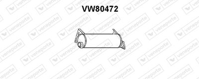 Глушитель выхлопных газов конечный VENEPORTE VW80472 для VW TRANSPORTER