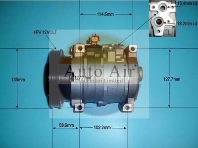 Compressor, air conditioning Auto Air Gloucester 14-7499P