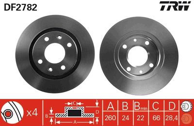 DISC FRANA TRW DF2782