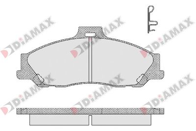 Комплект тормозных колодок, дисковый тормоз DIAMAX N09237 для FORD RANGER
