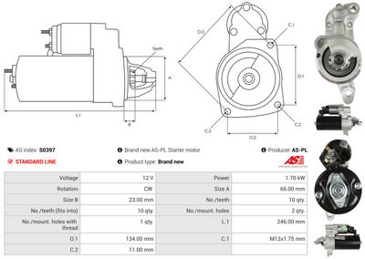 STARTER AS-PL S0397 4