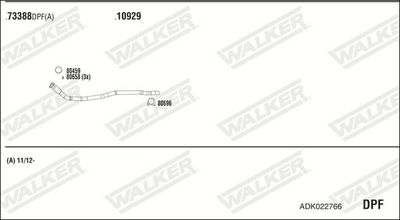 ABGASANLAGE WALKER ADK022766