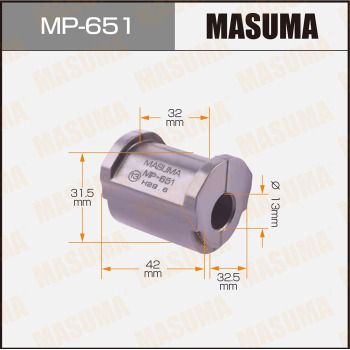 Втулка, стабилизатор MASUMA MP-651 для TOYOTA PROGRES