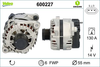 GENERATOR / ALTERNATOR VALEO 600227