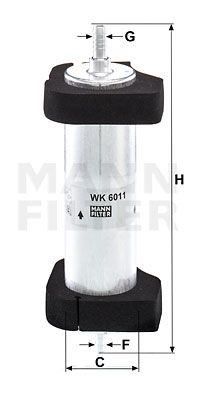 Топливный фильтр MANN-FILTER WK 6011 для AUDI Q5