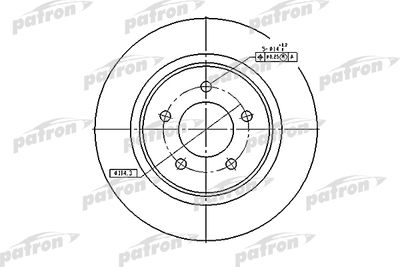 PATRON PBD5386 Тормозные диски  для CHRYSLER  (Крайслер Конкорде)