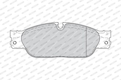 Remblokken set Voor (met remklauw geleidingsbouten  met veer), past: JAGUAR S-TYPE II, XJ 2.5-4.2 01.99-03.09