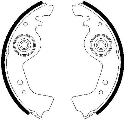 Комплект тормозных колодок Omnicraft 2255700 для FIAT 128
