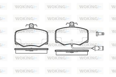 Комплект тормозных колодок, дисковый тормоз WOKING P3463.02 для DAIMLER XJ