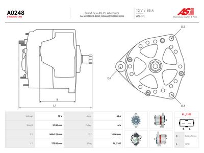 AS-PL - Alternátor SCHMITZ CARGOBULL , A0248