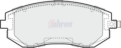Fahren Brake Pad Set, disc brake FBP3192