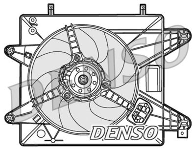 DENSO DER09088 Вентилятор системы охлаждения двигателя  для FIAT MULTIPLA (Фиат Мултипла)