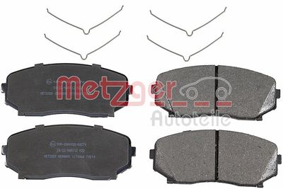 Комплект тормозных колодок, дисковый тормоз METZGER 1170966 для MITSUBISHI ECLIPSE	CROSS