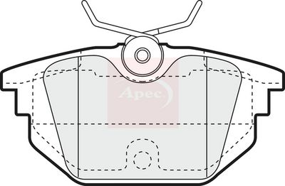 APEC Brake Pad Set, disc brake PAD1058