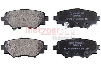 METZGER 1170801 Тормозные колодки и сигнализаторы  для MAZDA 3 (Мазда 3)