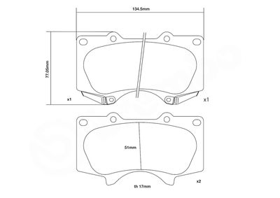 SET PLACUTE FRANA DE PERFORMANTA BREMBO 07D43534 2