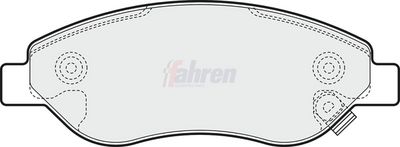 Fahren Brake Pad Set, disc brake FBP3227