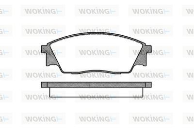 Комплект тормозных колодок, дисковый тормоз WOKING P2073.00 для SUBARU REX