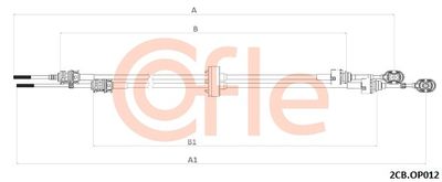 Linka zmiany biegów COFLE 2CB.OP012 produkt