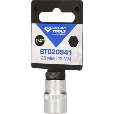 Ks Tools - Nadstavec šesťhranný krátky 1/4" 13mm