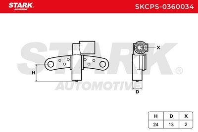 импулсен датчик, колянов вал STARK SKCPS-0360034