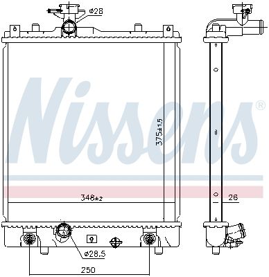 RADIATOR RACIRE MOTOR NISSENS 641763 4