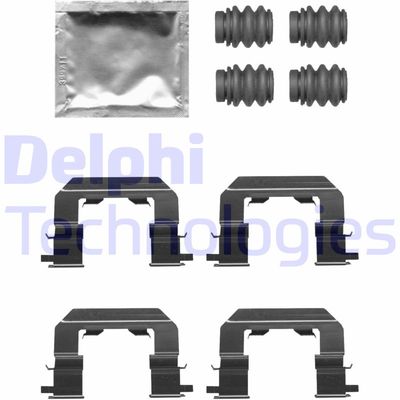 Комплектующие, колодки дискового тормоза DELPHI LX0671 для FIAT 500L
