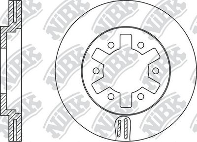NiBK RN1333 Тормозные диски для IVECO TRAKKER AD 340T45, AT 340T45