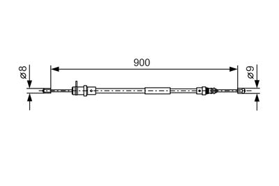 SEILZUG FESTSTELLBREMSE BOSCH 1987477774 4