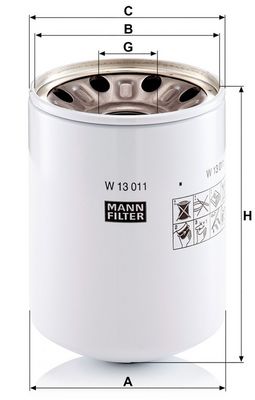 Oliefilter (geschroefd) past: FENDT 1 FARMER, 2 D FARMER, 3 S FAVORIT, 3 SA FAVORIT, 5 S FARMER, 5 SA FARMER, 105 FARMER, 105 LS FARMER, 105 LSA FARMER, 105 S FARMER, 105 SA FARMER, 106 FARMER