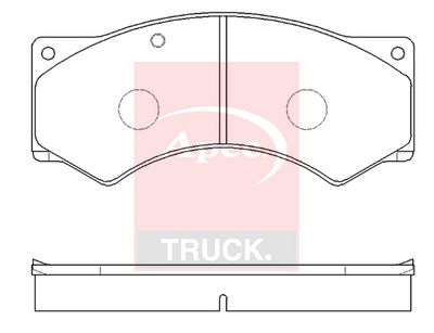 APEC Brake Pad Set, disc brake PAD29017