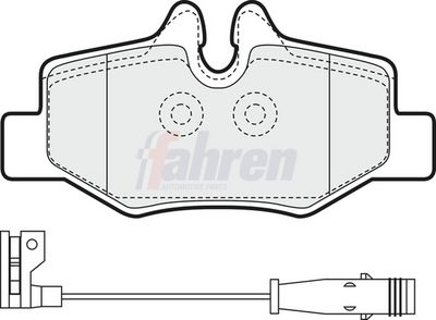 Fahren Brake Pad Set, disc brake FBP3106