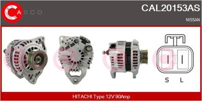 CASCO CAL20153AS Генератор для DAF CF FT 440 CASCO CAL20153AS Генератор для DAF CF FT 440