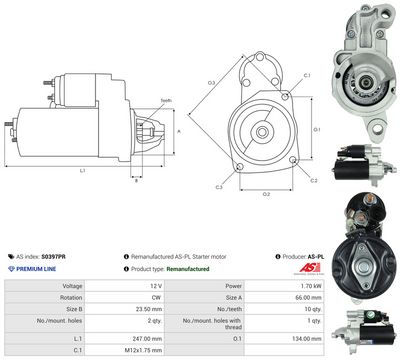 STARTER AS-PL S0397PR 4