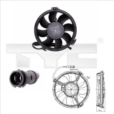 Fan, engine cooling 802-0005