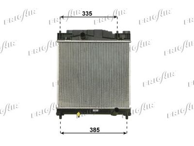 Радиатор, охлаждение двигателя FRIGAIR 0115.3184 для TOYOTA IQ
