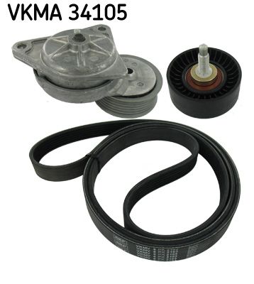 Поликлиновой ременный комплект VKMA 34105