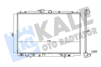 KALE OTO RADYATÖR 347755 Радиатор охлаждения двигателя  для HONDA ACCORD (Хонда Аккорд)