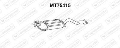 Предглушитель выхлопных газов VENEPORTE MT75415 для MITSUBISHI PAJERO