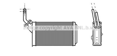 AVA QUALITY COOLING CN6056 Радиатор печки  для PEUGEOT 106 (Пежо 106)