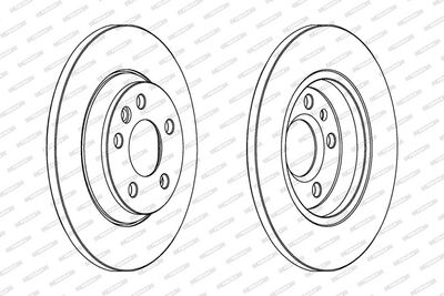 BREMSSCHEIBE FERODO DDF1158C 1