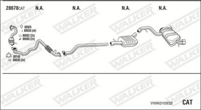 ABGASANLAGE WALKER VWK010932