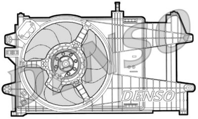 DENSO DER09039 Вентилятор системы охлаждения двигателя  для FIAT IDEA (Фиат Идеа)