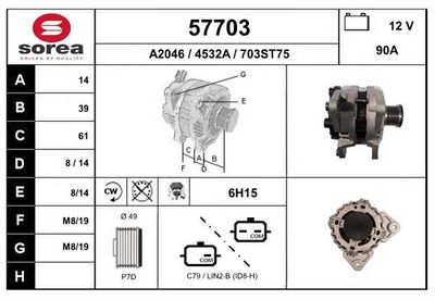 GENERATOR EAI 57703