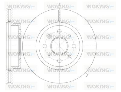 WOKING D61103.10 Тормозные диски WOKING для KIA RIO
