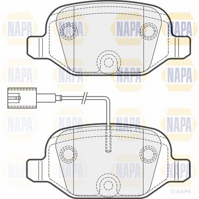 Brake Pad Set NAPA NBP1598