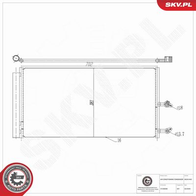 CONDENSATOR CLIMATIZARE ESEN SKV 86SKV442 6