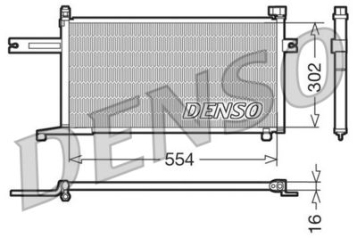 DENSO DCN46005 Радіатор кондиціонера для NISSAN (Ниссан)