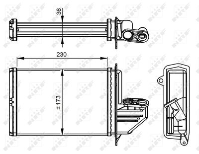 SCHIMBATOR CALDURA INCALZIRE HABITACLU NRF 54294 4